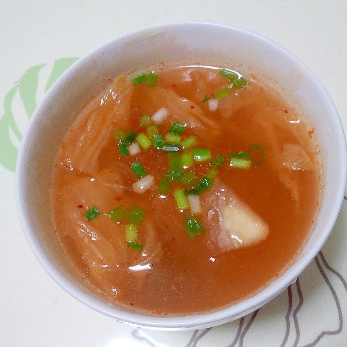 キムチ春雨スープ++